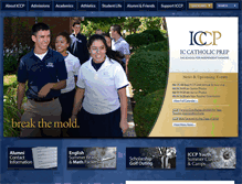 Tablet Screenshot of iccatholicprep.org
